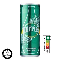  PERRIER Sparkling Natural Mineral Water, 250ml x 30's (Can Drink) (BCRS)