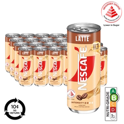 NESCAFE Low Fat Milk Coffee Can Drink - Latte, 240ml x 24's (BCRS) NESCAFE Low Fat Milk Coffee Can Drink - Latte, 240ml x 24's (BCRS)