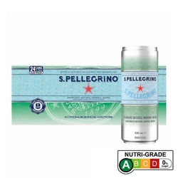 SAN PELLEGRINO Sparkling Natural Mineral Water, 330ml x 24's (Can Drink) (BCRS) SAN PELLEGRINO Sparkling Natural Mineral Water, 330ml x 24's (Can Drink) (BCRS)