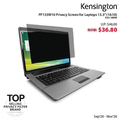  MEGA SALES - KENSINGTON Direct Attach Privacy Screen For 13.3" (16:10), K52118WW