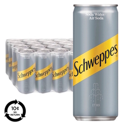 SCHWEPPES Soda Water, 320ml x 24's (BCRS) SCHWEPPES Soda Water, 320ml x 24's (BCRS)