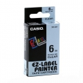  CASIO EZ-Labelling Tape 6mm (Black on Clear)