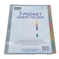  SUREAMRK 5 Pocket Insert Folder A4, SQ-5077 (Clear)