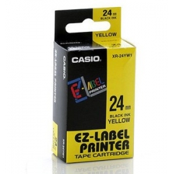  CASIO EZ-Labelling Tape 24mm (Black on Yellow)