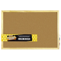  CENTRE Cork Baord with Wooden Frame Set S208-90, 900mm(W) x 600mm(H)