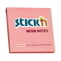 HOPAX Regular Notes Neon 21166 3" x 3" (Pink)