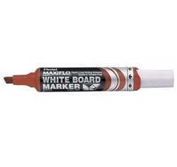 PENTEL Maxiflo Whiteboard Marker, Chisel (Brn)