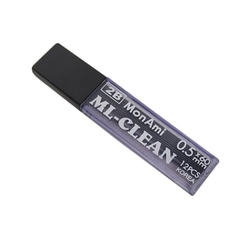  MONAMI ML-Clean 2B Pencil Lead 60504, 0.5mm 12's