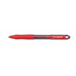 UNI Laknock Retractable Ballpoint Pen SN-100-10, 1.0mm (Red) UNI Laknock Retractable Ballpoint Pen SN-100-10, 1.0mm (Red)