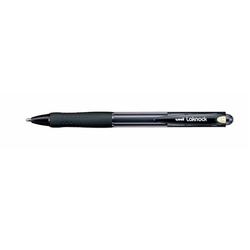  UNI Laknock Retractable Ballpoint Pen SN-100-14, 1.4mm (Black)