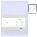  POP BAZIC U-Shape PVC Folder, A4 10s (Trans.)