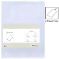  POP BAZIC U-Shape PVC Folder, F4 10s (Trans.)