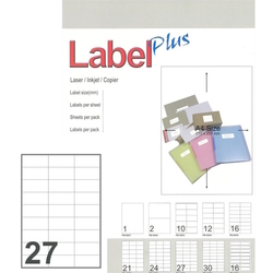  POP BAZIC Label Plus White Label PB-6608, 70mm x 33mm x 675's
