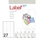  POP BAZIC Label Plus White Label PB-6608, 70mm x 33mm x 675's