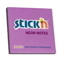  HOPAX Regular Notes Neon 21210 3" x 3" (Purple)