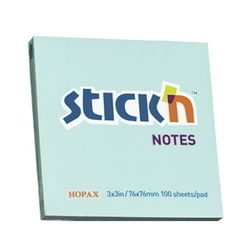  HOPAX Regular Notes Pastel 21149 3" x 3",100Shts (Blue)