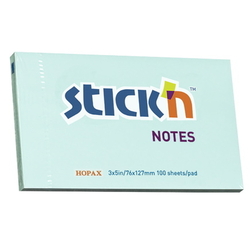  HOPAX Regular Notes Pastel 21155 3" x 5",100Shts (Blue)
