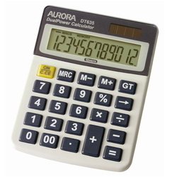  AURORA 12-Digits Desktop Calculator DT635