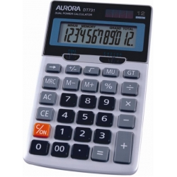  AURORA 12-Digits Desktop Calculator DT731