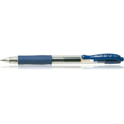  PILOT Retractable Roller Ballpoint Pen Extra Fine BL-G2-5, 0.5mm (Blue)