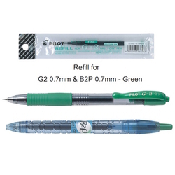  PILOT Gel Ink Pen Refill G2, 0.7mm (Green)