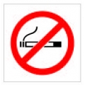  COSMO Acrylic Signage "No Smoking Sign"