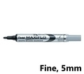  PENTEL Maxiflo Whiteboard Marker, Bullet (Blk)