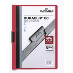  DURACLIP Folder 2209, A4 (Red)
