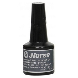  HORSE Stamp Pad Ink H102 30cc (Black)