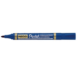  PENTEL Permanent Marker N850, Bullet Tip (Blue)