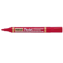  PENTEL Permanent Marker N850, Bullet Tip (Red)