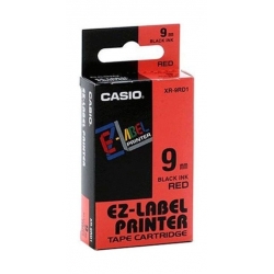  CASIO EZ-Labelling Tape 9mm (Black on Red)