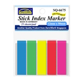  SUREMARK Stick Index Marker SQ-6675, 12 x 50mm x 25 Sheets/Pad (Pack of 5 Pad)