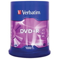  VERBATIM DVD+Recordable 16X, Spindle 100's
