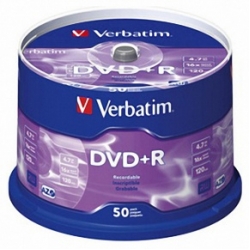  VERBATIM DVD+Recordable 16X, Spindle 50's