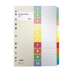  Anniversary Sales - POP BAZIC Paper Index Divider, A4 10 x 5s