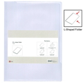  POP BAZIC L-Shape PVC Folder, F4 10s (Trans.)