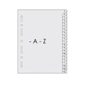 SUREMARK PP Index Divider Grey A4 SQ-7226, 1 Set (A-Z) SUREMARK PP Index Divider Grey A4 SQ-7226, 1 Set (A-Z)