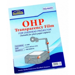  SUREMARK OHP Transparency Film, A4 100's