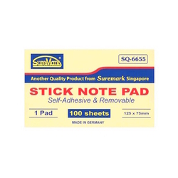  SUREMARK Sticky Notes Pad SQ-6655, 5"x3" x 100 Sheets/Pad