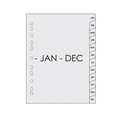 SUREMARK PP Index Divider Grey A4 SQ-7212, 1 Set (Jan-Dec) SUREMARK PP Index Divider Grey A4 SQ-7212, 1 Set (Jan-Dec)