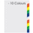  SUREMARK PP Index Divider Colour A4 SQ-7010, 1 Set (10 Colours)