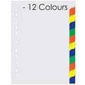 SUREMARK PP Index Divider Colour A4 SQ-7012, 1 Set (12 Colours) SUREMARK PP Index Divider Colour A4 SQ-7012, 1 Set (12 Colours)