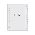 SUREMARK PP Index Divider Grey A4 SQ-7112, 1 Set (1-12) SUREMARK PP Index Divider Grey A4 SQ-7112, 1 Set (1-12)