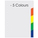  SUREMARK PP Index Divider Colour A4 SQ-7005, 1 Set (5 Colours)