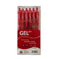  BS POP BAZIC Gel Plus Pen, 0.5mm 12's (Red)