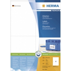  HERMA White Label 4454 , 105x144mm x 400's