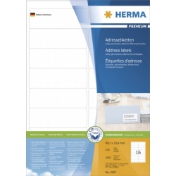  HERMA White Label 4267, 99.1x33.8mm x 1600's